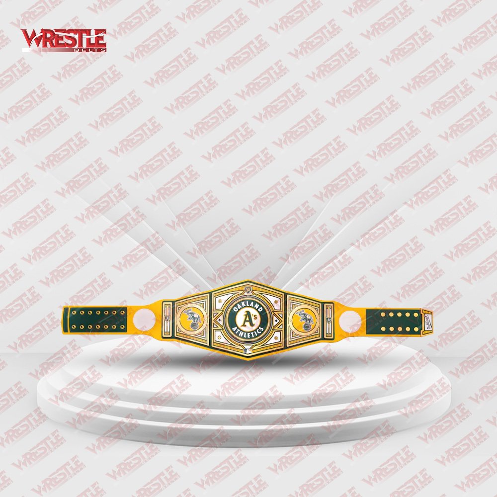Oakland-Athletics-WWE-Legacy-Championship-Replica-Title-Belt—Limited-Edition-3 Oakland Athletics WWE Legacy Title Belt