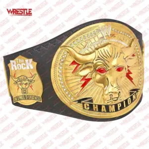 The Rock Brahma Bull Mini Replica Title Belt - Channel Your Inner Great One with Iconic WWE Style!