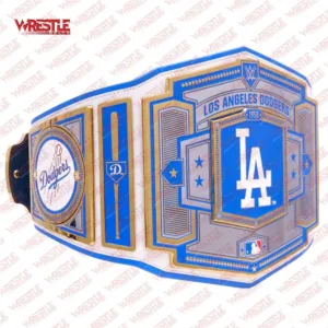 Official Los Angeles Dodgers WWE Legacy Championship Title Belt - Gold Plated