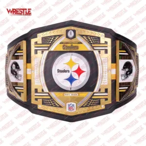 Official Pittsburgh Steelers WWE Legacy Championship Title Belt - Gold Plated