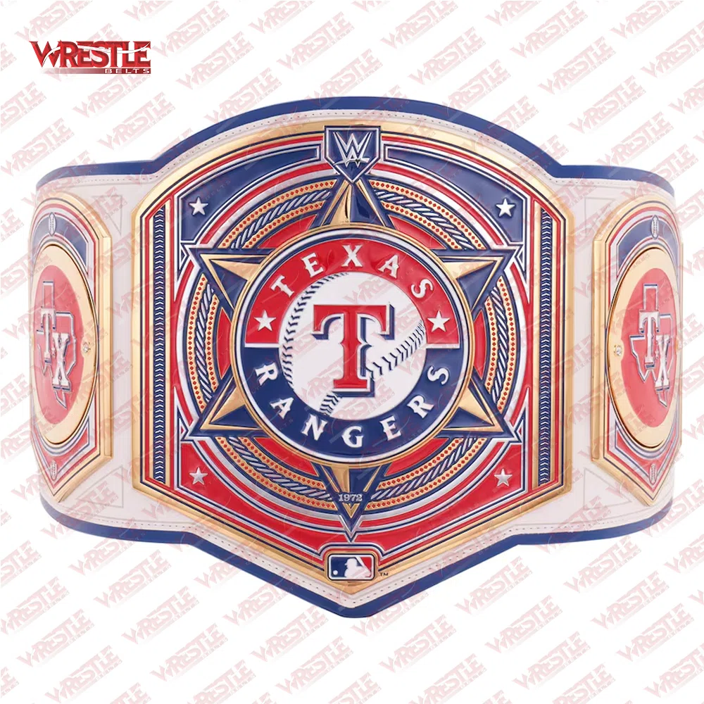 Texas Rangers WWE Legacy Title Belt - Swing for the Fences with Championship Rangers Spirit! Texas Rangers WWE Legacy Title Belt - Swing for the Fences with Championship Rangers Spirit!