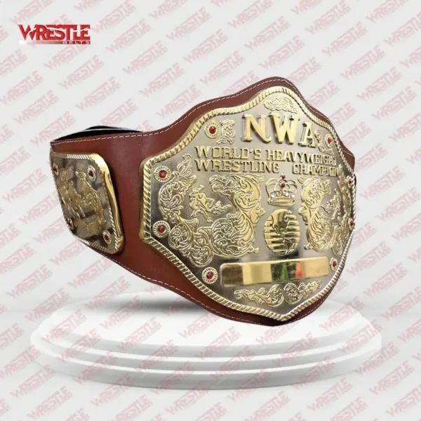 NWA BIG GOLD Championship Multi Layered Replica Belt