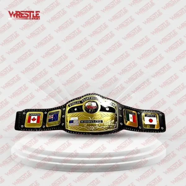 NWA Custom Domed Globe Wrestling Championship Replica Belt