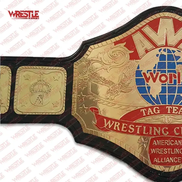 AWA World Tag Team Heavyweight Wrestling Replica Title Belt