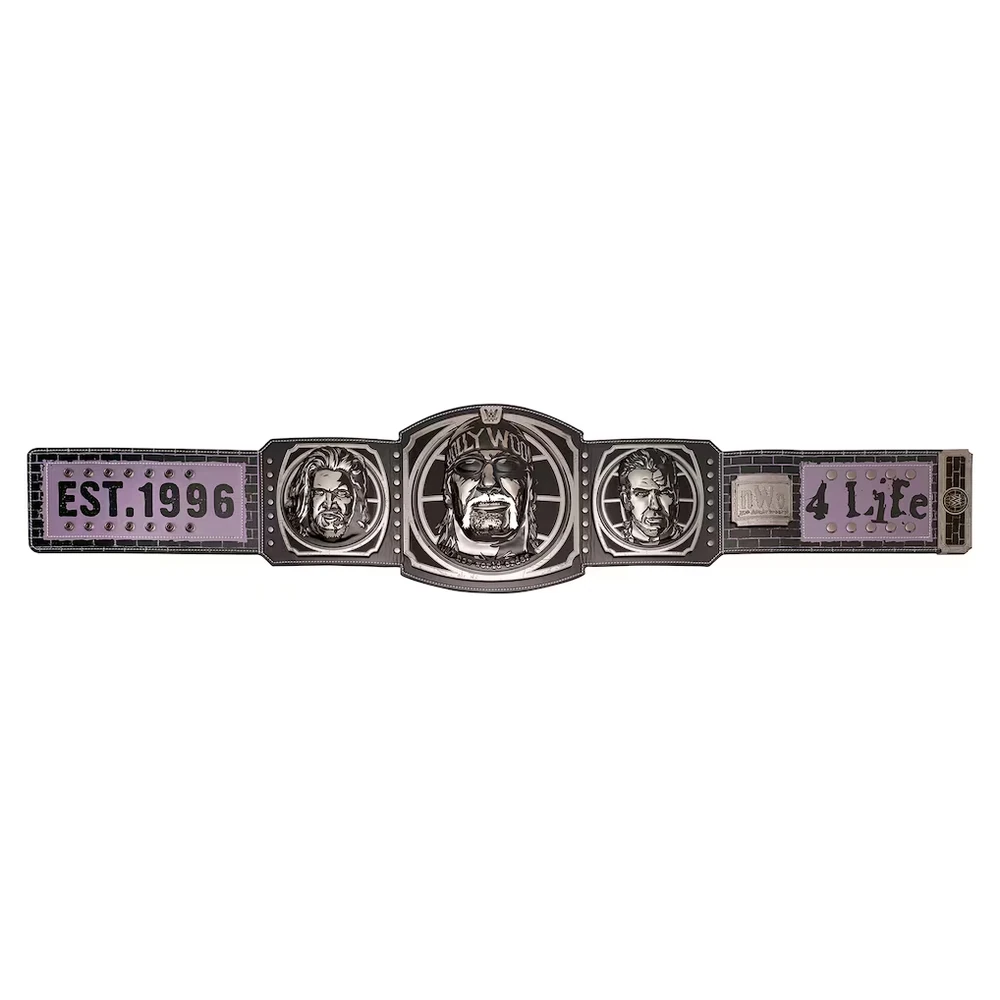 nWo 30 wrestling championship belt displayed as a collector piece
