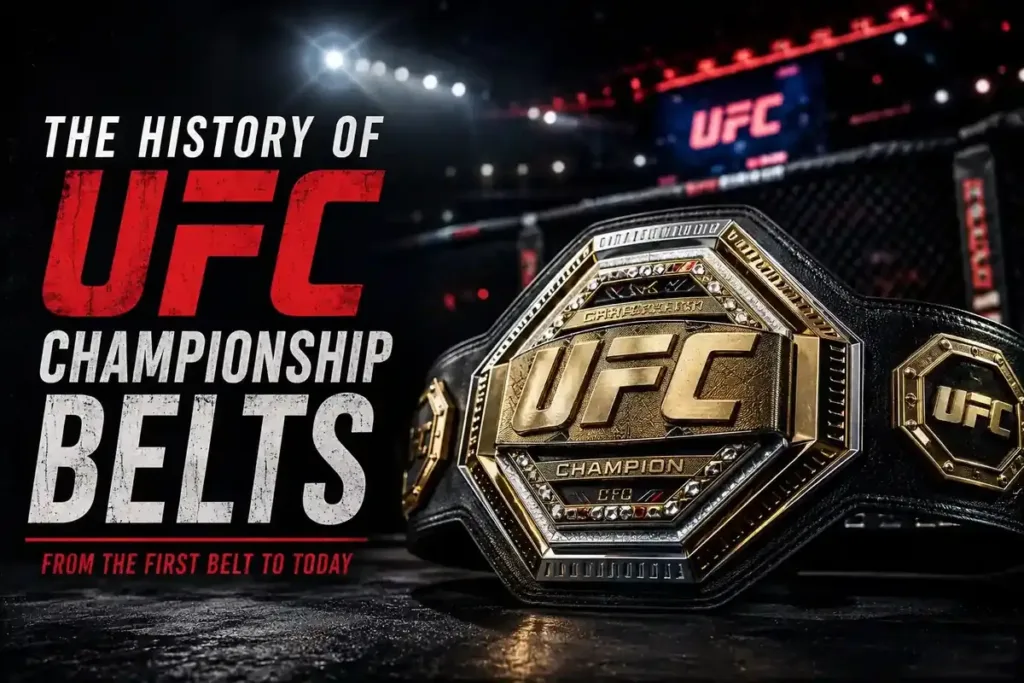history of UFC championship belts