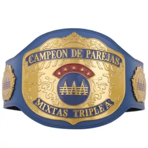AAA Mixed Tag Team Championship belt