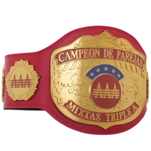 AAA World Mixed Tag Team Championship belt