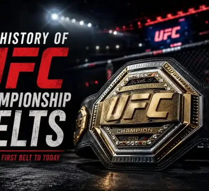 history of UFC championship belts